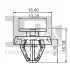 Кліпса кріплення обшивки дверей (к-кт 5 шт) Skoda Octavia/Fabia/VW Crafter 04- FA1 11-40040.5 Fischer Automotive One (FA1) 11-40040-5 (фото 2)