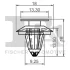 Кліпса кріплення обшивки (к-кт 5шт) MB A-class (W176) 12- FA1 11-40044.5 Fischer Automotive One (FA1) 11-40044-5 (фото 2)