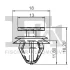 Кліпса кріплення обшивки (к-кт 5шт) Audi/Citroen/Peugeot/Renault/Skoda/VW/Volvo FA1 11-40045.5 Fischer Automotive One (FA1) 11-40045-5 (фото 2)