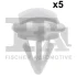 Кліпса кріплення молдинга (к-кт 5шт) VW Polo/Skoda Kodiaq 09- FA1 11-40078.5 Fischer Automotive One (FA1) 11-40078-5 (фото 1)