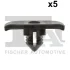 Кліпса (пістон) кріплення обшивки капоту (к-кт 5 шт) VW Caddy III 10-15 FA1 11-40098.5 Fischer Automotive One (FA1) 11-40098-5 (фото 1)