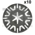 Шайба фіксуюча (к-кт 10шт) VW Caddy II/III/Crafter 30-35/30-50/Golf II/III/IV/V/VI/Jetta II 80- FA1 11-40113.10 Fischer Automotive One (FA1) 11-40113-10 (фото 1)