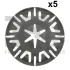 Шайба фіксуюча (к-кт 5шт) VW Caddy II/III/Crafter 30-35/30-50/Golf II/III/IV/V/VI/Jetta II 80- FA1 11-40113.5 Fischer Automotive One (FA1) 11-40113-5 (фото 1)