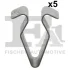 Кліпса кріплення обшивки (к-кт 5шт) Audi A4 94-05 FA1 11-40125.5 Fischer Automotive One (FA1) 11-40125-5 (фото 1)