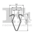 Кліпса кріплення обшивки (к-кт 5шт) Audi A4 94-05 FA1 11-40125.5 Fischer Automotive One (FA1) 11-40125-5 (фото 2)