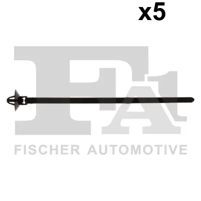 Стяжка пластикова (к-кт 5шт) Audi/Seat/Skoda/VW (чорна) FA1 11-50001.5 Fischer Automotive One (FA1) 11-50001-5 (фото 1)