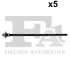 Стяжка пластикова (к-кт 5шт) Audi/Seat/Skoda/VW (чорна) FA1 11-50001.5 Fischer Automotive One (FA1) 11-50001-5 (фото 1)
