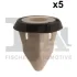 Гайка оббивки дверей (к-кт 5шт) VW Caddy 04-/Crafter 17-/T5/T6 03- FA1 11-60007.5 Fischer Automotive One (FA1) 11-60007-5 (фото 1)
