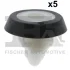 Кліпса кріплення бампера заднього (к-кт 5шт) Skoda Fabia/Octavia/VW Golf/Passat 02-21 FA1 11-60020.5 Fischer Automotive One (FA1) 11-60020-5 (фото 1)