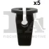 Кліпса кріплення обшивки (к-кт 5 шт) VW Caddy 04- FA1 11-60022.5 Fischer Automotive One (FA1) 11-60022-5 (фото 1)