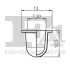 Кліпса кріплення накладки порога (к-кт 5шт) VW Touareg 03- FA1 11-60031.5 Fischer Automotive One (FA1) 11-60031-5 (фото 2)