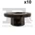 Гайка пластикова (к-кт 10шт) Dacia/MB/VW FA1 11-70009.10 Fischer Automotive One (FA1) 11-70009-10 (фото 1)