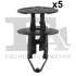 Кліпса кріплення (пістон) (к-кт 5шт) Dacia/Renault/Nissan FA1 12-20004.5 Fischer Automotive One (FA1) 12-20004-5 (фото 1)