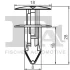 Кліпса кріплення (пістон) (к-кт 5шт) Dacia/Renault/Nissan FA1 12-20004.5 Fischer Automotive One (FA1) 12-20004-5 (фото 2)
