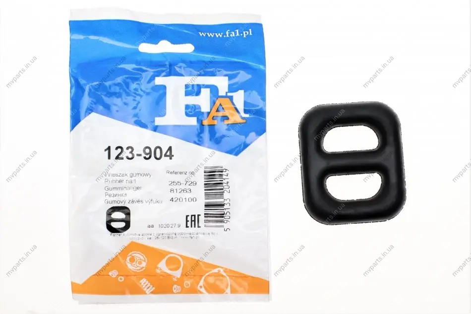 Гумка глушника Opel Combo 1.2/1.4i/2.7D 94-01 FA1 Fischer Automotive One (FA1) 123-904 (фото 1)