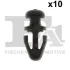 Кліпса кріплення ущільнювача дверей (к-кт 10шт) Ford Mondeo 07- FA1 13-40010.10 Fischer Automotive One (FA1) 13-40010-10 (фото 1)