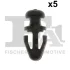Кліпса кріплення уплотнителя дверей (к-кт 5шт) Ford Mondeo 07- FA1 13-40010.5 Fischer Automotive One (FA1) 13-40010-5 (фото 1)