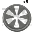 Кліпса кріплення (к-кт 5 шт) Ford Focus 98-04 FA1 13-40025.5 Fischer Automotive One (FA1) 13-40025-5 (фото 1)