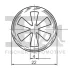 Кліпса кріплення (к-кт 5 шт) Ford Focus 98-04 FA1 13-40025.5 Fischer Automotive One (FA1) 13-40025-5 (фото 2)