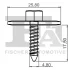 Кріплення захисту двигуна пластиковий (к-кт 5шт) FA1 14-70001.5 Fischer Automotive One (FA1) 14-70001-5 (фото 2)