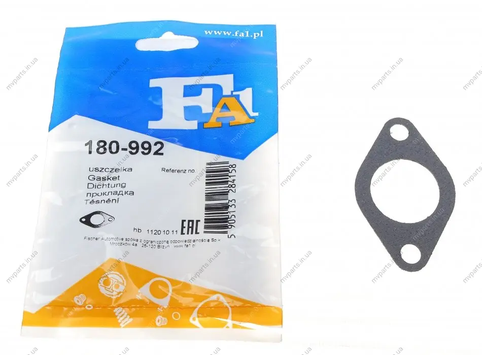 Прокладка клапана рециркуляції ВГ VW Caddy/T4 1.9/2.0/2.5TDI 92-10 FA1 Fischer Automotive One (FA1) 180-992 (фото 1)