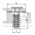 Кліпса кріплення личкування (к-кт 5шт) Fiat Ducato 94-/Peugeot Boxer 94- FA1 21-10029.5 Fischer Automotive One (FA1) 21-10029-5 (фото 2)