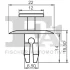 Кліпса кріплення (к-кт 5шт) Citroen Berlingo 96-/Peugeot Partner 96- FA1 21-20008.5 Fischer Automotive One (FA1) 21-20008-5 (фото 2)