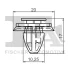 Кліпса кріплення обшивки (к-кт 10 шт) Citroen Jumper/Peugeot Boxer/Fiat Ducato 01-06 FA1 21-40012.10 Fischer Automotive One (FA1) 21-40012-10 (фото 2)