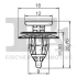 Кліпса кріплення (к-кт 5 шт) Citroen Berlingo 96-/Peugeot Partner 96- FA1 21-40017.5 Fischer Automotive One (FA1) 21-40017-5 (фото 2)