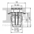 Кліпса кріплення накладки порога (к-кт 5шт) Citroen Berlingo/Peugeot Partner FA1 21-40025.5 Fischer Automotive One (FA1) 21-40025-5 (фото 2)