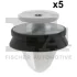Кліпса кріплення обшивки дверей (к-кт 5шт) Citroen/Peugeot/Renault FA1 21-40031.5 Fischer Automotive One (FA1) 21-40031-5 (фото 1)