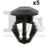 Кліпса кріплення обшивки дверей (к-кт 5шт) Dacia Duster 1.6 SCe 17- FA1 22-40032.5 Fischer Automotive One (FA1) 22-40032-5 (фото 1)