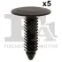 Кліпса (пістон) кріплення обшивки капоту (к-кт 5 шт) Chrysler Voyager 04-08 FA1 25-10003.5 Fischer Automotive One (FA1) 25-10003-5 (фото 1)