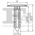 Кліпса (пістон) кріплення обшивки капоту (к-кт 5 шт) Chrysler Voyager 04-08 FA1 25-10003.5 Fischer Automotive One (FA1) 25-10003-5 (фото 2)