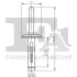 Кліпса кріплення підкрильника (к-кт 5шт) BMW X5 (E70) 07-13 FA1 25-20001.5 Fischer Automotive One (FA1) 25-20001-5 (фото 2)