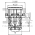 Кліпса кріплення накладки порога (к-кт 5шт) Fiat Sedici/Suzuki Swift/SX-4 05- FA1 33-20007.5 Fischer Automotive One (FA1) 33-20007-5 (фото 2)