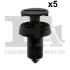 Кліпса кріплення обшивки (к-кт 5шт) Renault Trafic 14-/Fiat Panda 12- FA1 33-30002.5 Fischer Automotive One (FA1) 33-30002-5 (фото 1)