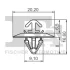 Кліпса кріплення обшивки (к-кт 5шт) Renault Master 97-10/Iveco Daily 06-14 FA1 33-40014.5 Fischer Automotive One (FA1) 33-40014-5 (фото 2)