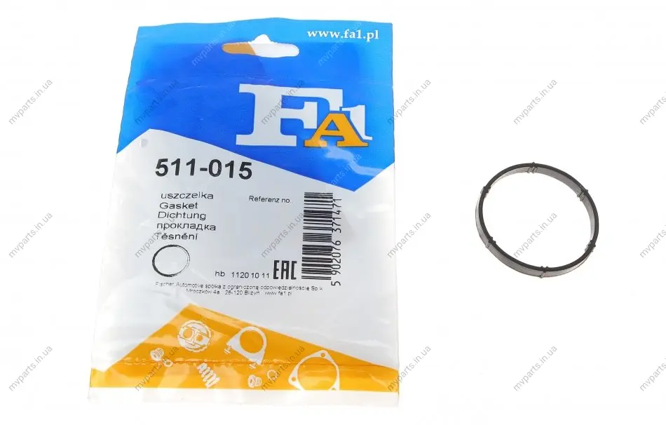 Прокладка колектора впускного VW Caddy III 1.6i 04-15 FA1 Fischer Automotive One (FA1) 511-015 (фото 1)