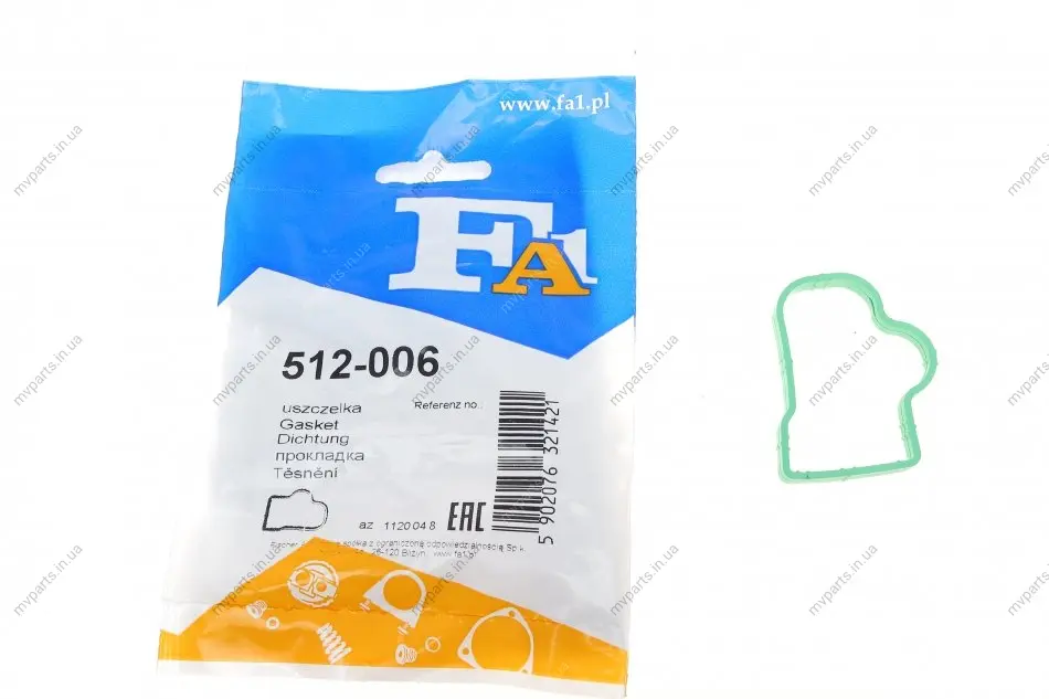 Прокладка колектора впускного Opel Astra H/Combo 1.2-1.4 04- FA1 Fischer Automotive One (FA1) 512-006 (фото 1)