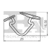 Кліпса (пістон) кріплення обшивки капоту (к-кт 5 шт) Volvo C30/C70/S40/S80/V40/V60/V90/XC70 95-21 FA1 55-10002.5 Fischer Automotive One (FA1) 55-10002-5 (фото 2)
