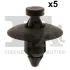 Кліпса кріплення бампера переднього (к-кт 5шт) Volvo C30/C70/S40/S60/S80/S90/V60/V90/XC70/XC90 95-16 FA1 55-30001.5 Fischer Automotive One (FA1) 55-30001-5 (фото 1)