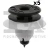 Кліпса кріплення (к-кт 5шт) Volvo V50/V70/XC60/XC90 04- FA1 55-40013.5 Fischer Automotive One (FA1) 55-40013-5 (фото 1)