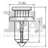 Кліпса кріплення обшивки (к-кт 5шт) Nissan Pathfinder/Qashqai/X-Trail 05- FA1 72-30003.5 Fischer Automotive One (FA1) 72-30003-5 (фото 2)