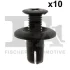 Кліпса кріплення молдинга (к-кт 10шт) Hyundai Santa Fe 01-/Kia Sorento 02- FA1 73-30003.10 Fischer Automotive One (FA1) 73-30003-10