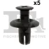 Кліпса кріплення молдинга (к-кт 5шт) Hyundai Santa Fe 01-/Kia Sorento 02- FA1 73-30003.5 Fischer Automotive One (FA1) 73-30003-5 (фото 1)