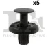 Кліпса кріплення бампера переднього (к-кт 5шт) MB/Honda/Mitsubishi/Smart FA1 74-20002.5 Fischer Automotive One (FA1) 74-20002-5 (фото 1)