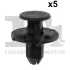 Кліпса кріплення молдинга (к-кт 5шт) Nissan Qashqai 06-15/Renaul Koleos 08- FA1 75-20002.5 Fischer Automotive One (FA1) 75-20002-5 (фото 1)