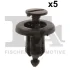 Кліпса кріплення (пістон) (к-кт 5шт) Dacia/Renault/Nissan FA1 75-30004.5 Fischer Automotive One (FA1) 75-30004-5 (фото 1)