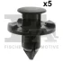 Кліпса кріплення (к-кт 5шт) Nissan/Mitsubishi/Renault FA1 75-30005.5 Fischer Automotive One (FA1) 75-30005-5 (фото 1)